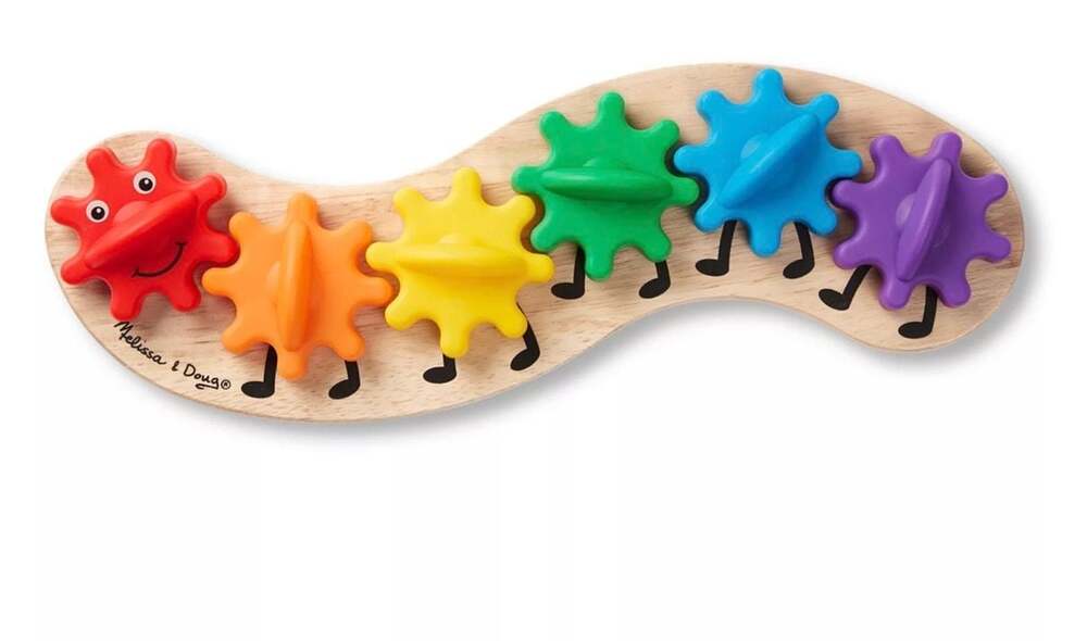 Melissa & Doug Caterpillar Gear Toy, wood Montessori